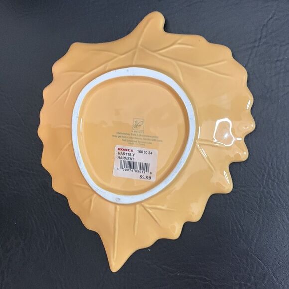 Harvest Kohl’s Sold As Set 3 Yellow Red Green Trinket Appetizer Serving Dishes - Picture 7 of 11